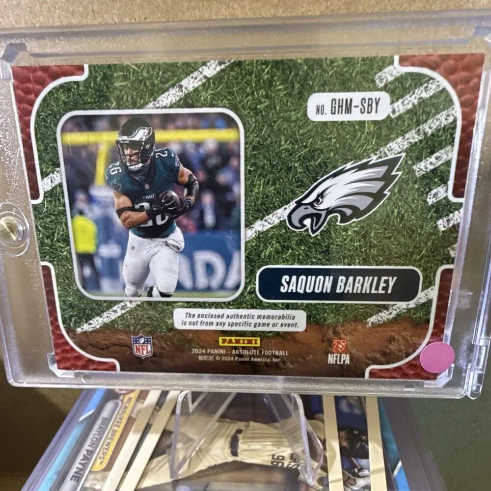 2024 Panini Absolute Saquon Barkley Ground Hoggs Materials MEM #GHM-SBY /250